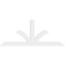 Ekena Millwork Richland Architectural Grade PVC Gable Bracket, 96"W x 40"H x 2"D x 6"F, 10/12 Pitch GBP096X40X0206RIC00 - alternate 2